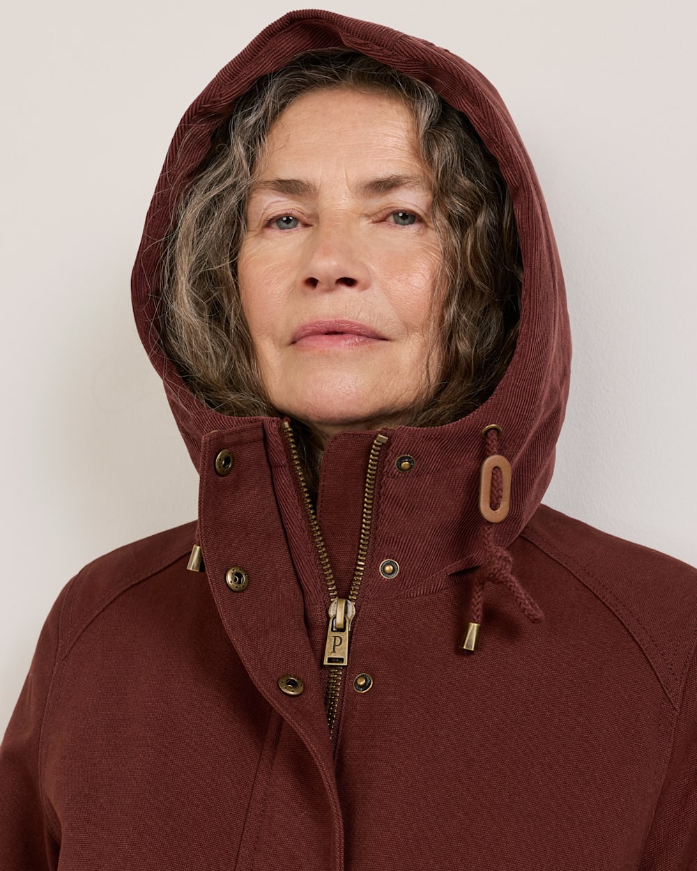 ALTERNATE VIEW OF WOMEN'S CEDAR CREEK CANVAS PARKA IN RAISIN image number 6