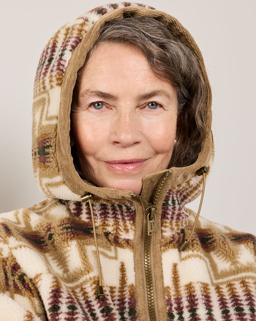 ALTERNATE VIEW OF WOMEN'S HARDING COTTONWOOD FLEECE HOODIE IN TAN/IVORY image number 5