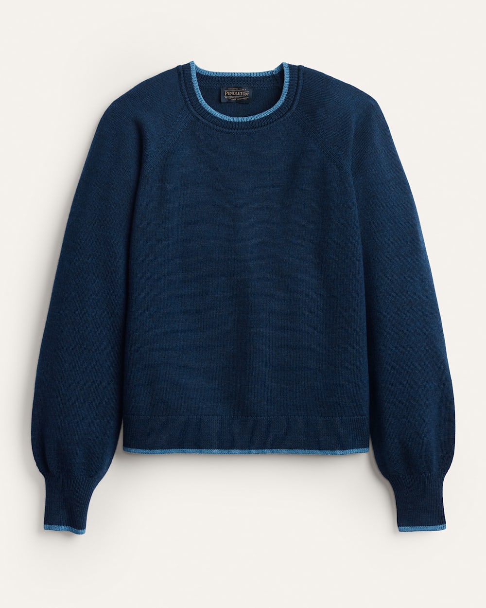 WOMEN'S MERINO SWEATER IN NAVY HEATHER image number 1