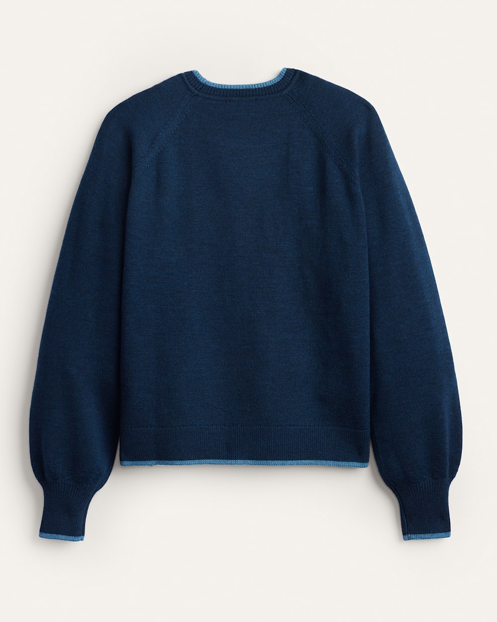 ALTERNATE VIEW OF WOMEN'S MERINO SWEATER IN NAVY HEATHER image number 2