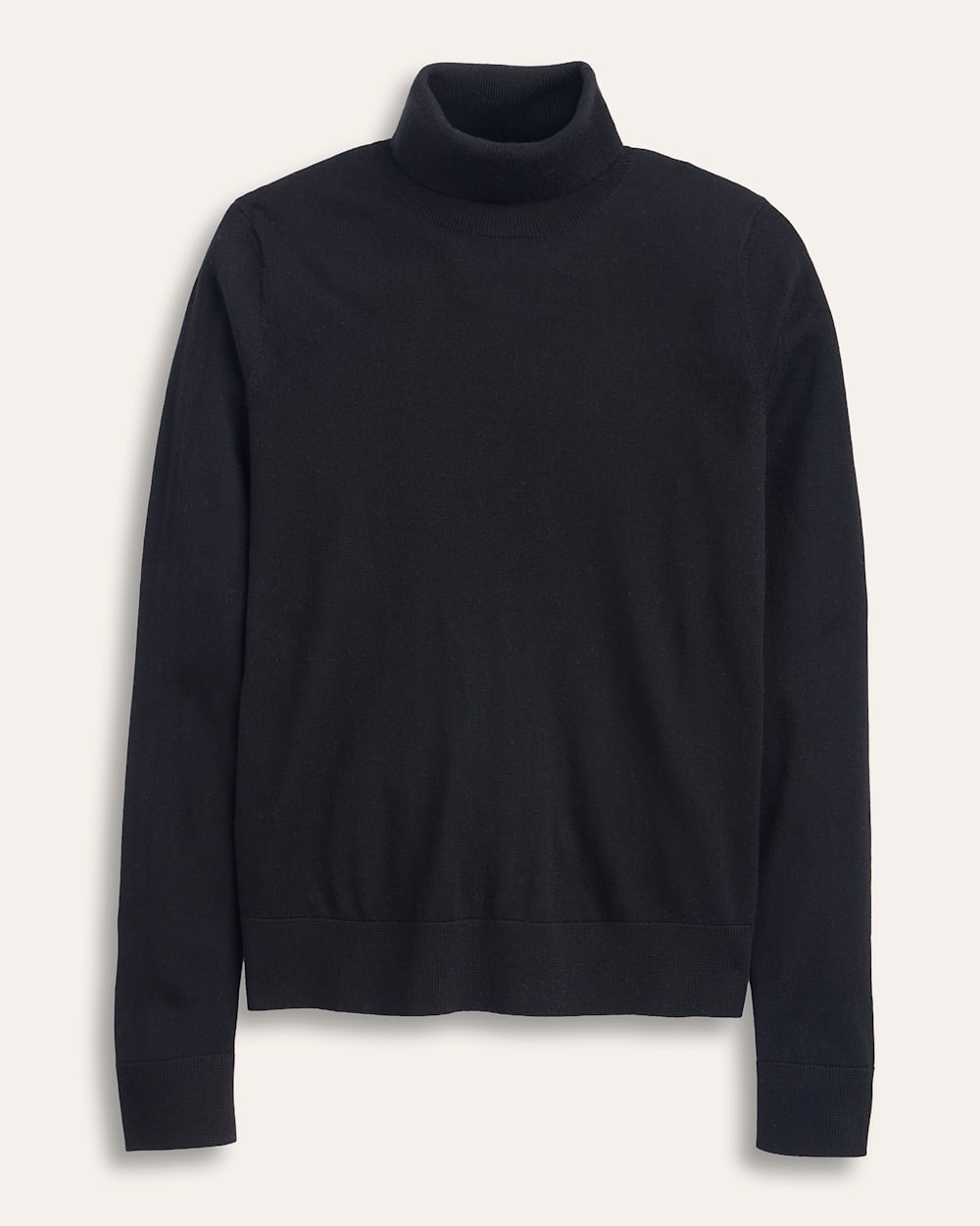 WOMEN'S MERINO TURTLENECK IN BLACK image number 1
