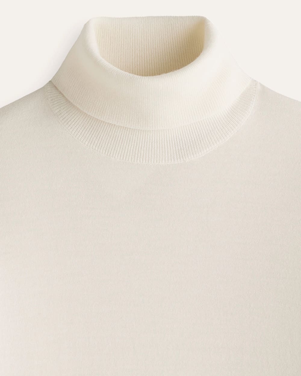 ALTERNATE VIEW OF WOMEN'S MERINO TURTLENECK IN IVORY image number 2