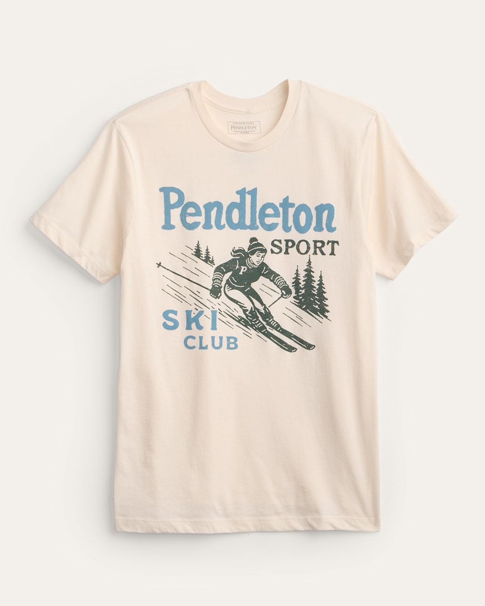 WOMEN'S SKI GRAPHIC TEE IN VINTAGE WHITE image number 1