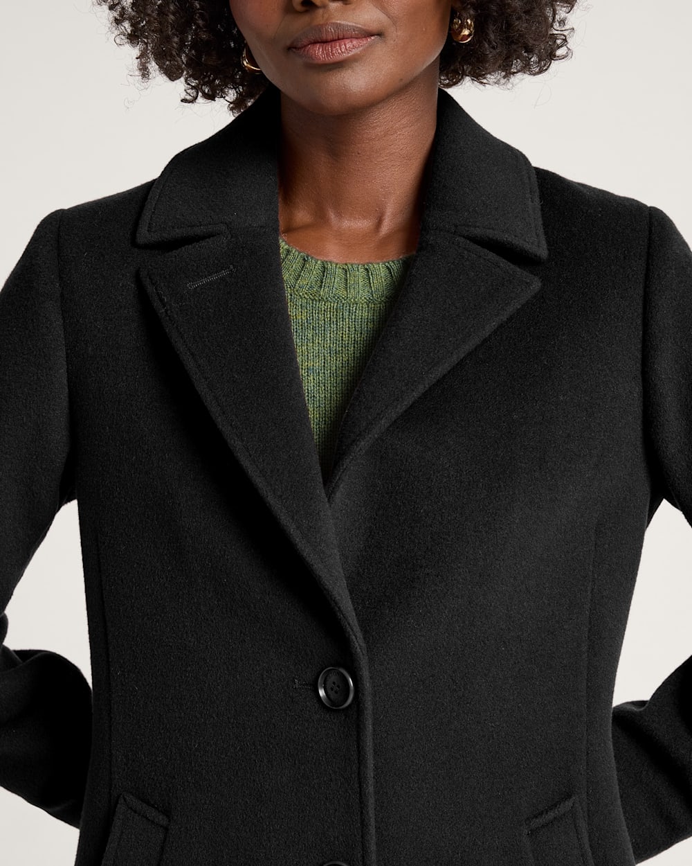 ALTERNATE VIEW OF WOMEN'S LOMBARD WALKER WOOL COAT IN BLACK image number 4