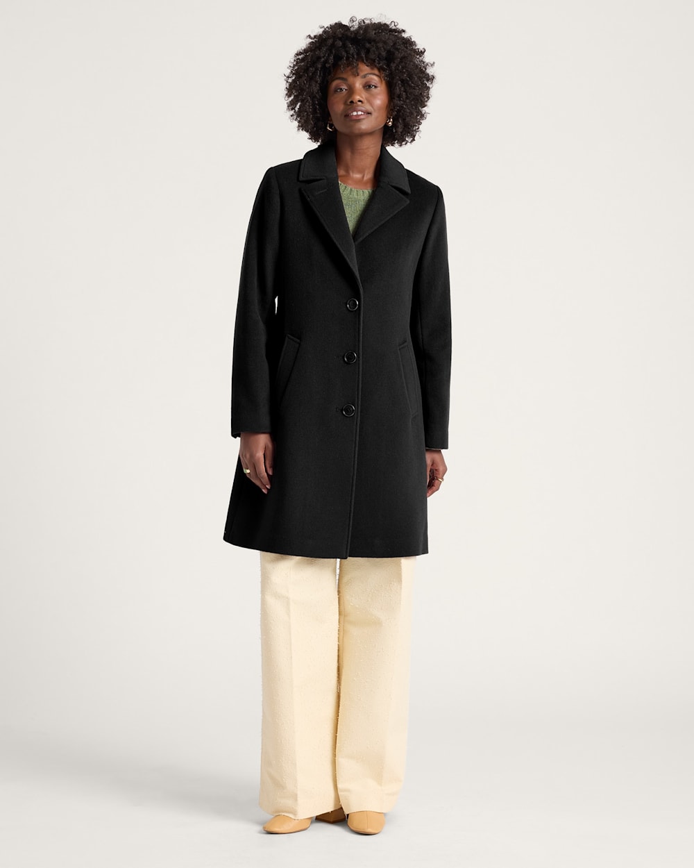 ALTERNATE VIEW OF WOMEN'S LOMBARD WALKER WOOL COAT IN BLACK image number 6