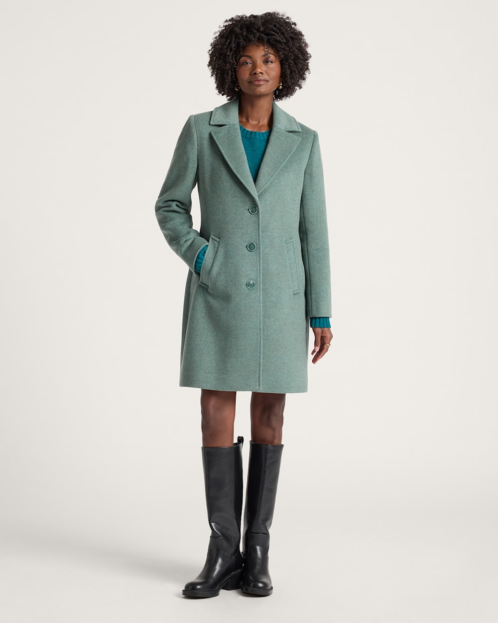 ALTERNATE VIEW OF WOMEN'S LOMBARD WALKER WOOL COAT IN LIGHT BLUE image number 5