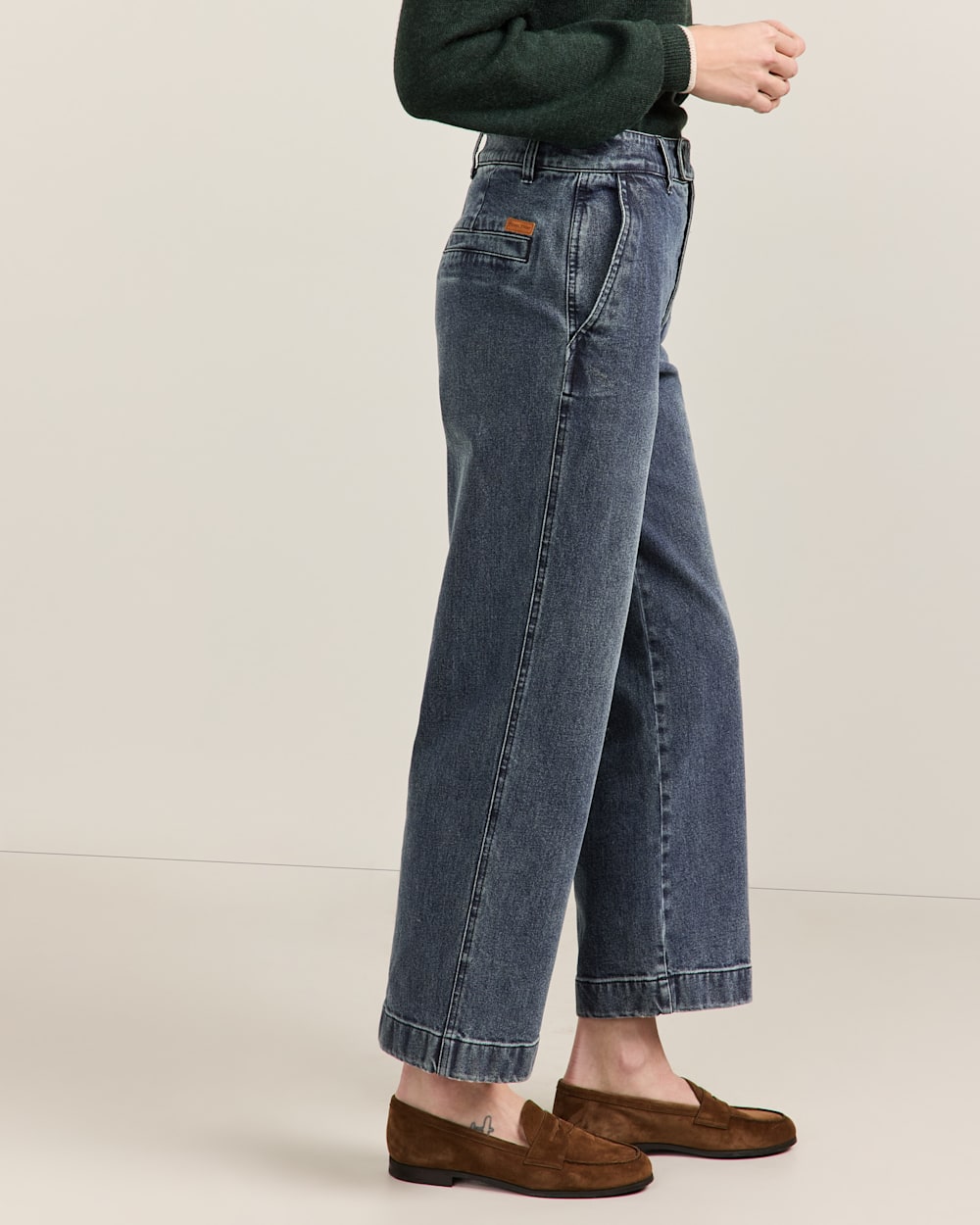 ALTERNATE VIEW OF WOMEN'S SELLWOOD DENIM PANTS IN DARK WASH image number 3