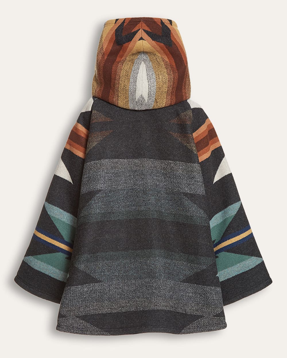 ALTERNATE VIEW OF LINDSEY THORNBURG X PENDLETON BLANKET CLOAK IN OXFORD WYETH TRAIL image number 2