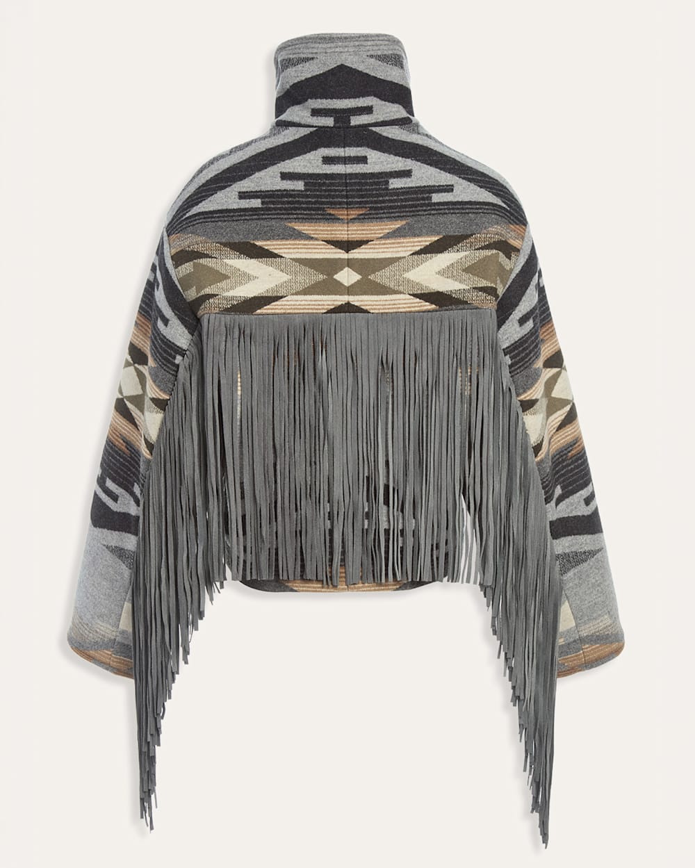 ALTERNATE VIEW OF LINDSEY THORNBURG X PENDLETON FRINGED ARCHER JACKET IN TUMALO RIDGE image number 2