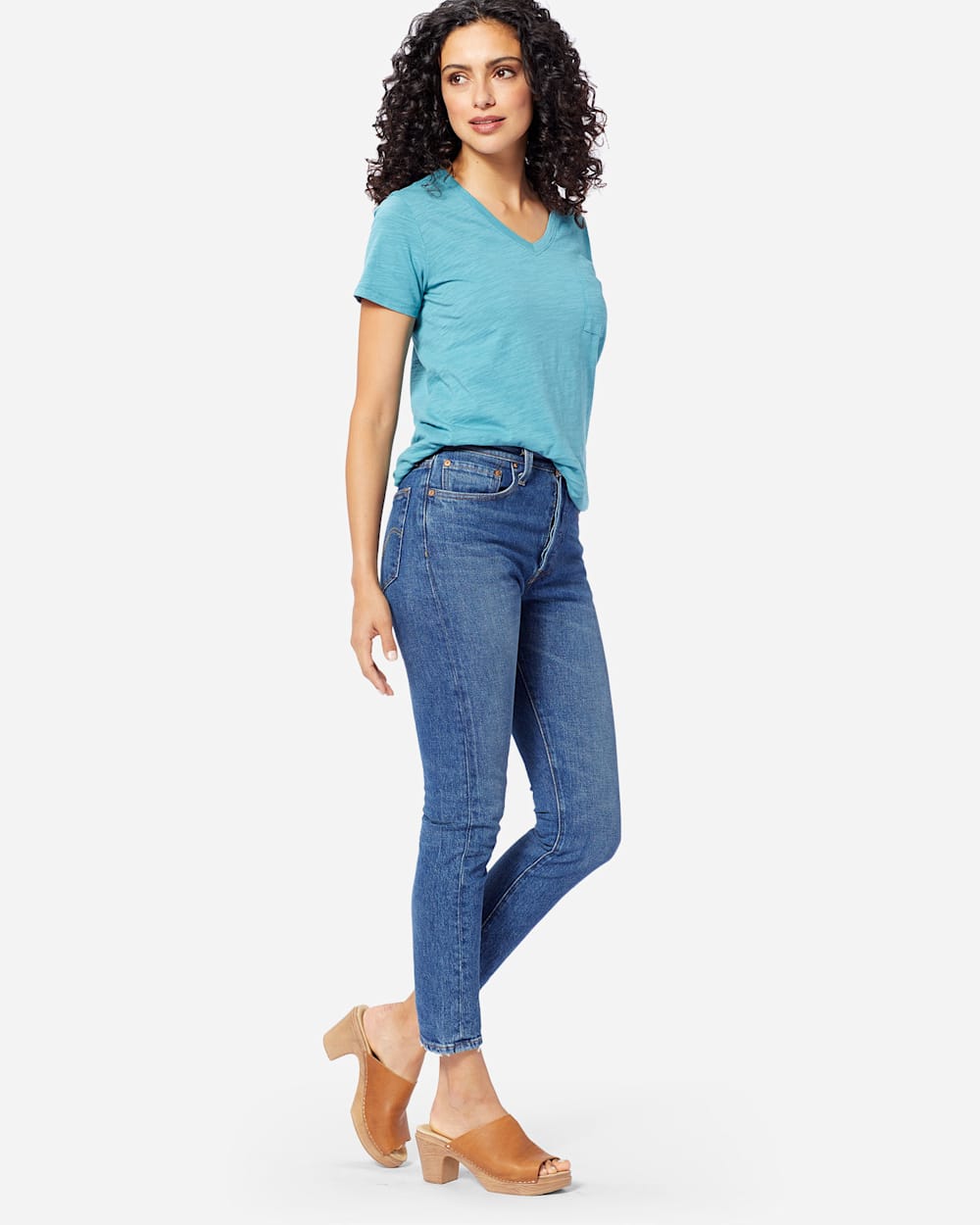 ADDITIONAL VIEW OF LEVI'S 501 SKINNY WE THE PEOPLE JEANS IN MEDIUM BLUE image number 2