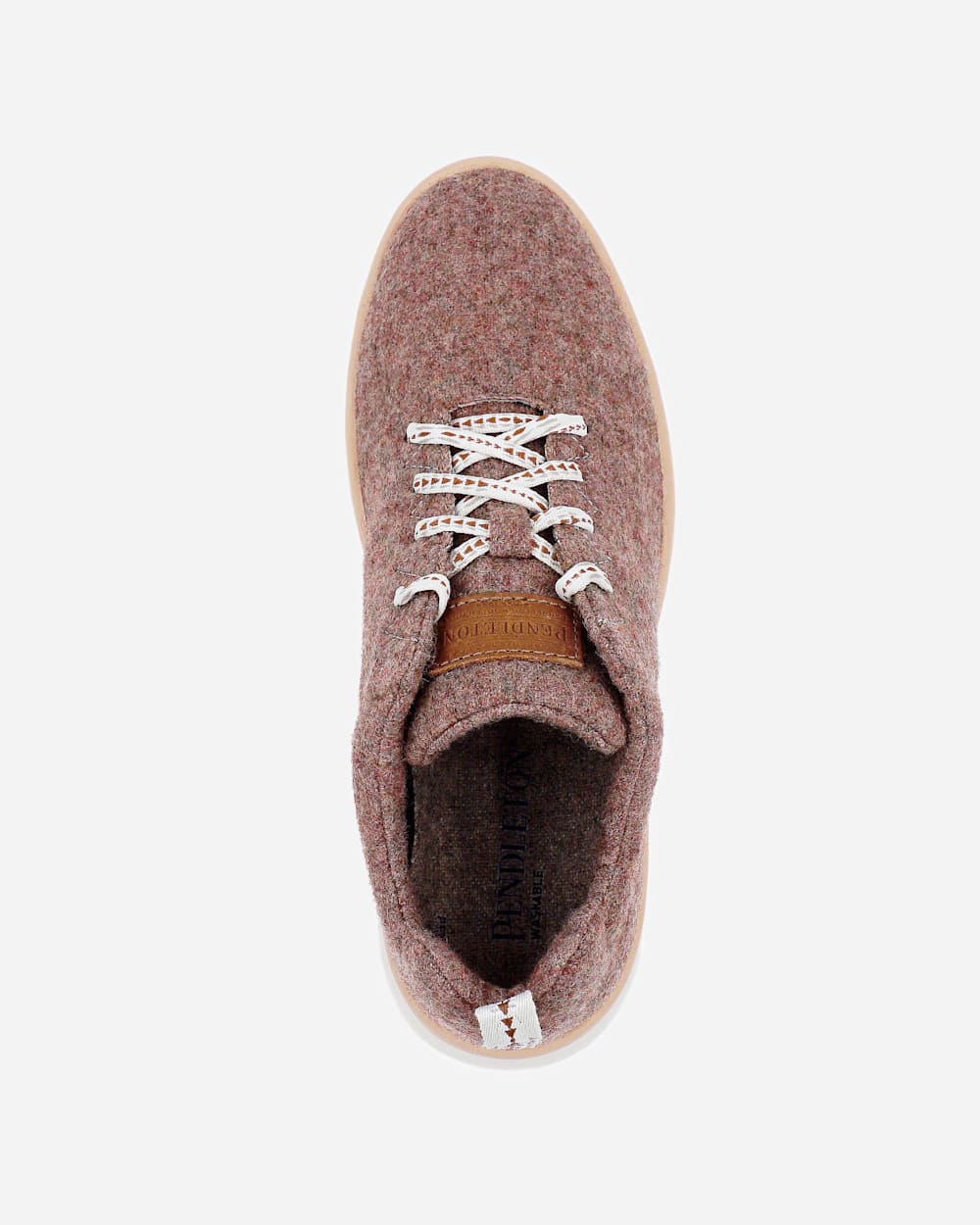 ALTERNATE VIEW OF WOMEN'S PENDLETON WOOL SNEAKERS IN TUSCANY HEATHER image number 3