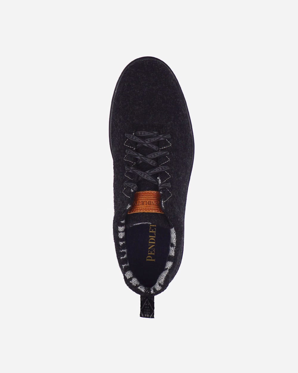 ALTERNATE VIEW OF WOMEN'S PENDLETON WOOL SNEAKERS IN CHARCOAL HEATHER image number 3