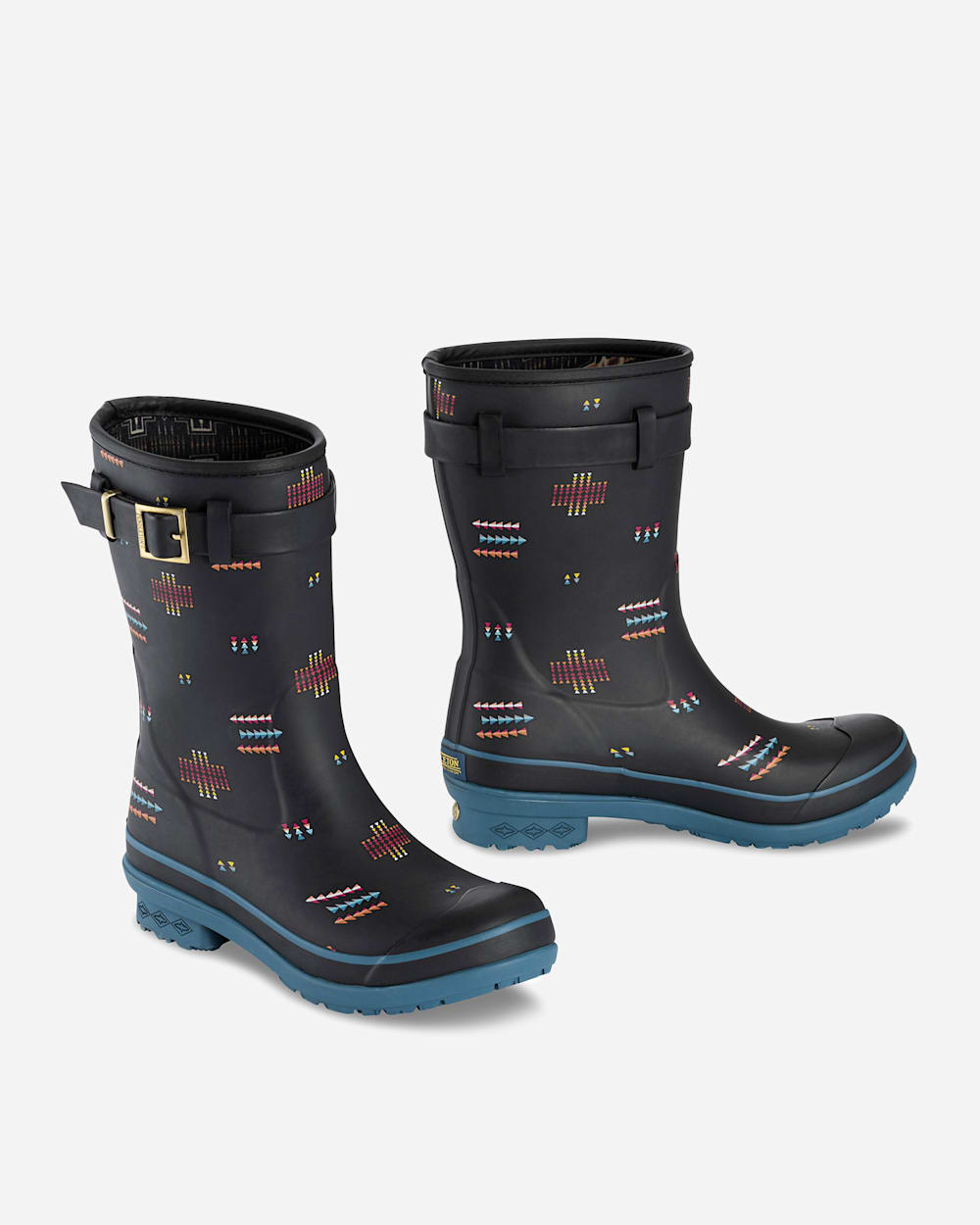 ALTERNATE VIEW OF WOMEN'S GEO MIX SHORT BOOTS IN BLACK image number 2