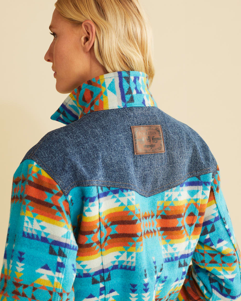 Wrangler jean jacket with wool deals