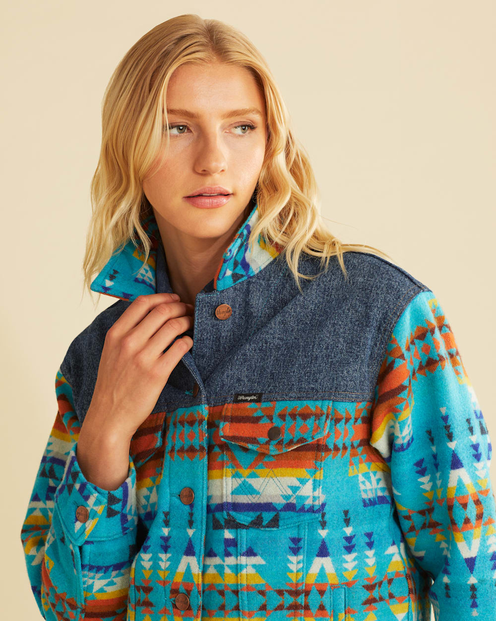 Wrangler X Women s Denim Wool Jacket