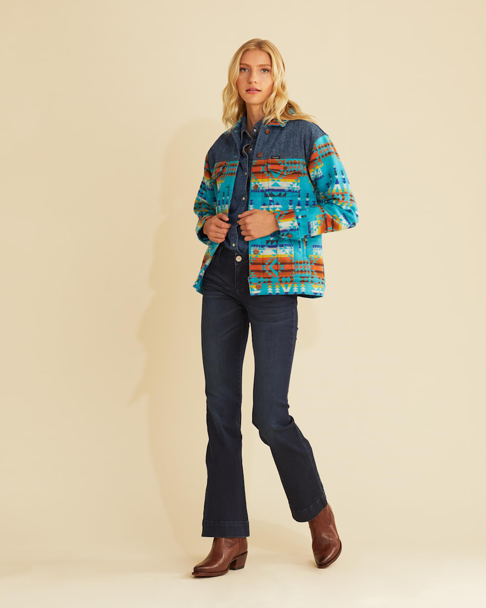 Wrangler X Women s Denim Wool Jacket