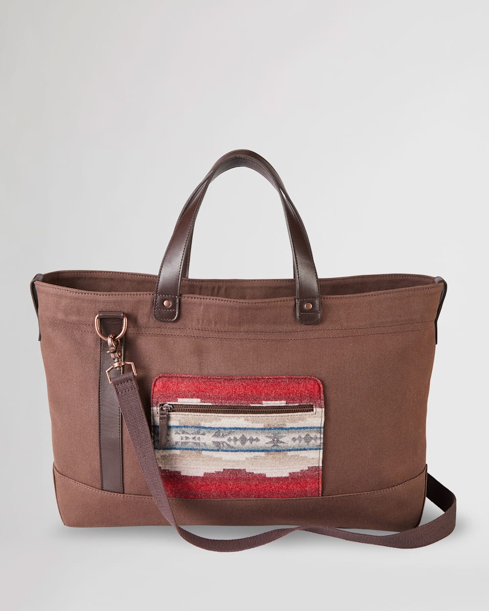 ALTERNATE VIEW OF ALAMOSA OVERNIGHT BAG IN BROWN image number 3