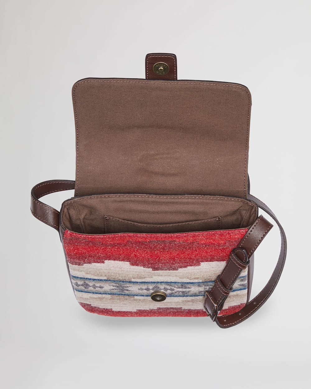 ALTERNATE VIEW OF ALAMOSA SQUARE CROSSBODY IN BROWN image number 3
