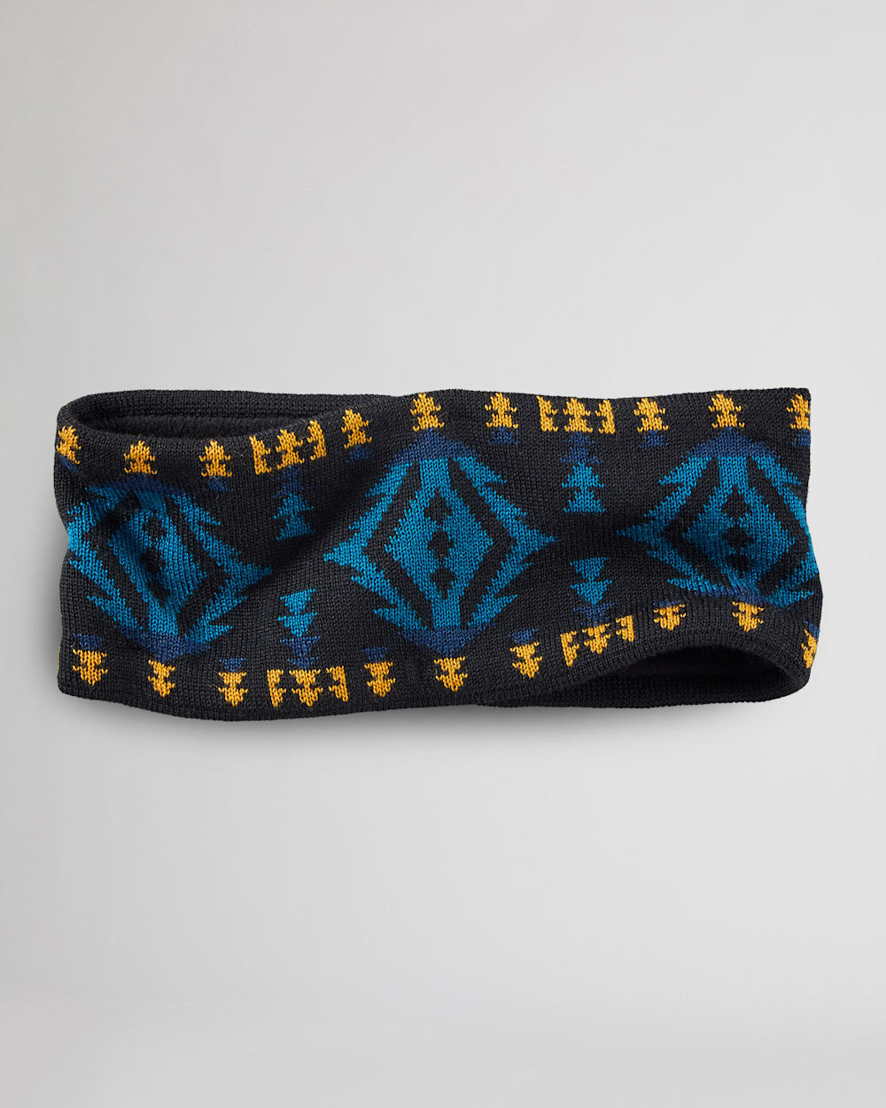 MERINO KNIT FLEECE LINED HEADBAND IN BLACK ECHO CANYON image number 1