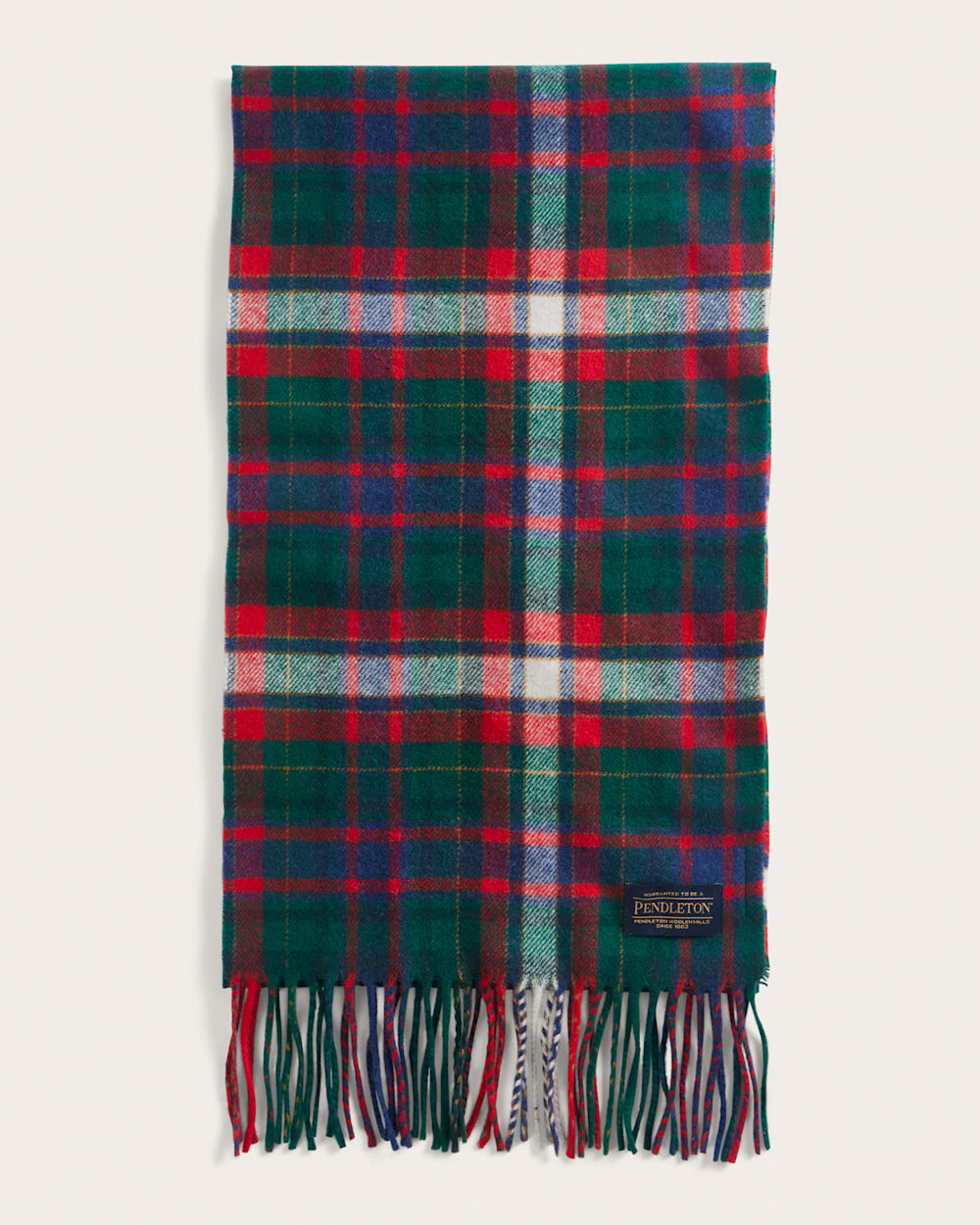 WHISPERWOOL MUFFLER IN LAUREL GREEN/RED image number 1
