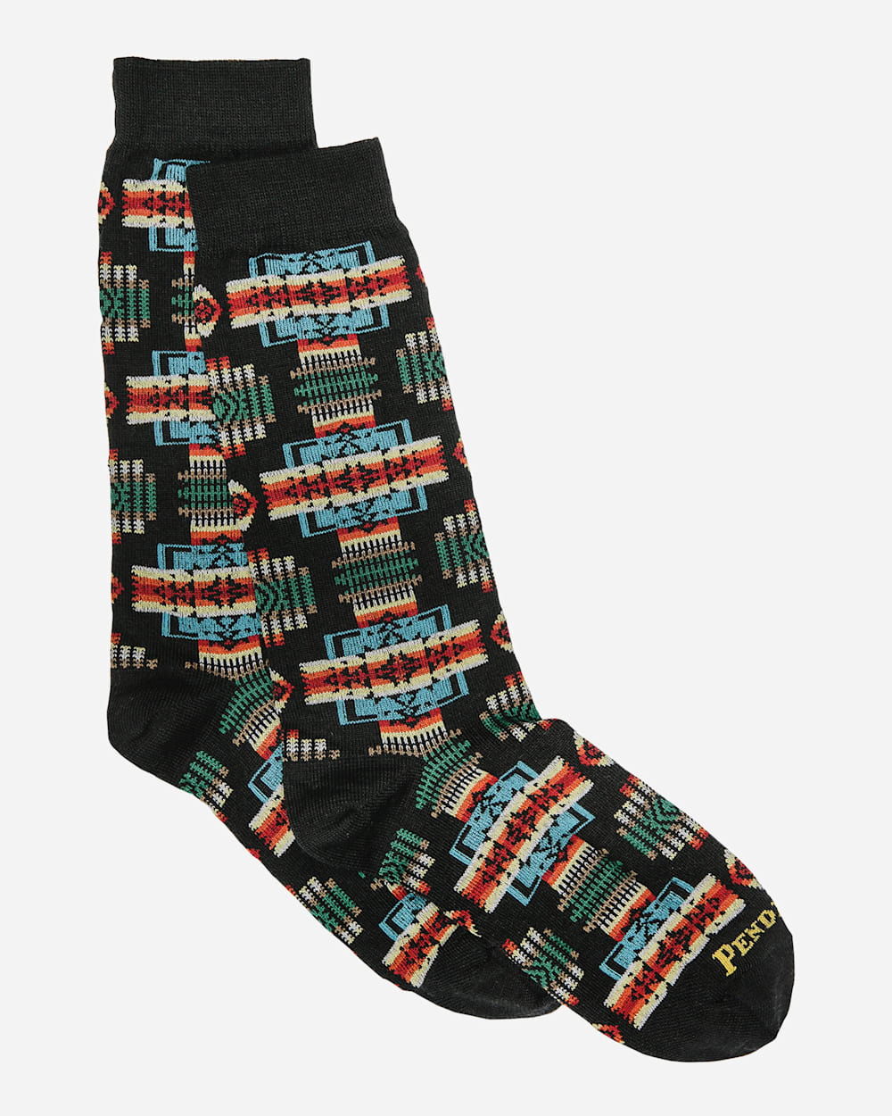 CHIEF JOSEPH CREW SOCKS IN BLACK image number 1