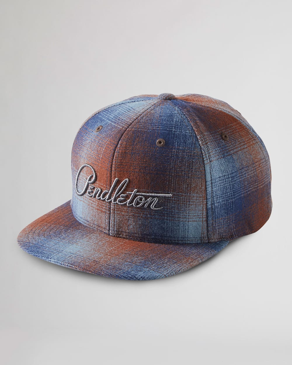 FLAT BRIM HAT IN BLUE/BROWN OMBRE image number 1