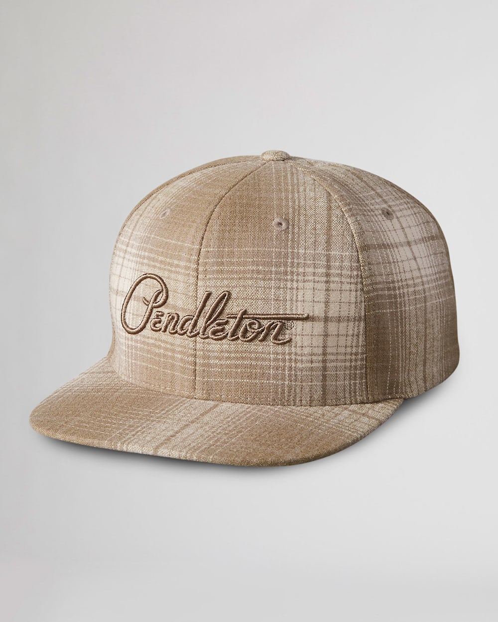 FLAT BRIM HAT IN TAN OMBRE image number 1