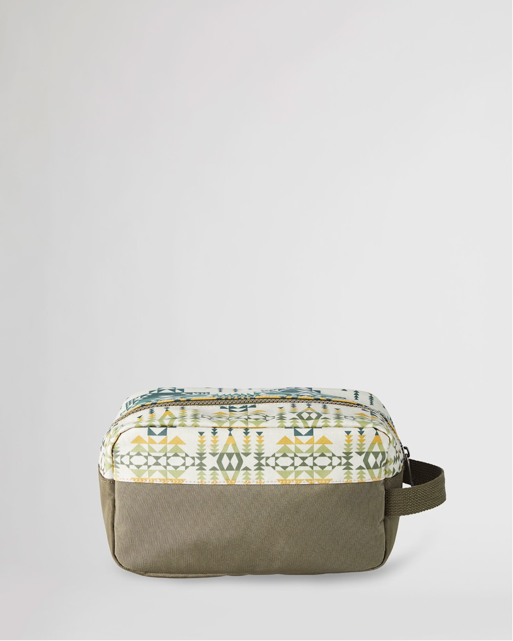 ALTERNATE VIEW OF PILOT ROCK CANOPY CANVAS CARRYALL POUCH IN OLIVE image number 2