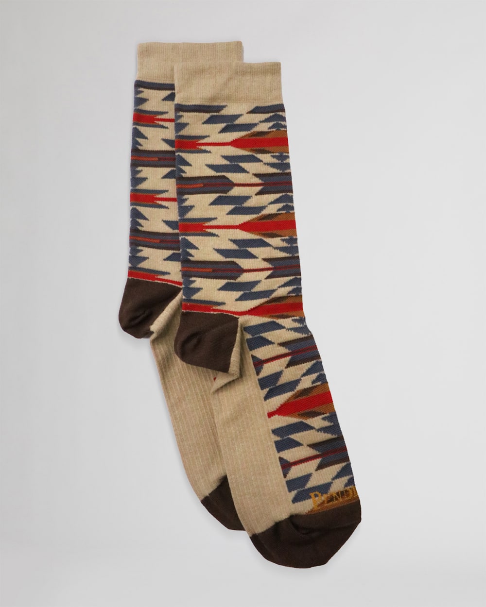 WYETH TRAIL CREW SOCKS IN TAN image number 1