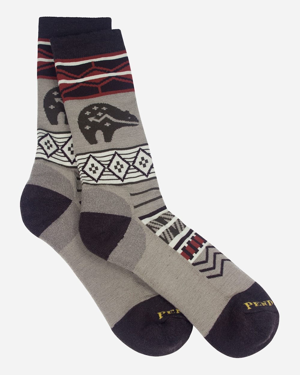 PACIFIC WONDERLAND CAMP SOCKS IN BROWN image number 1