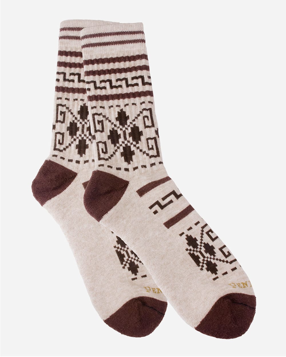 WESTERLEY CAMP SOCKS IN BROWN image number 1