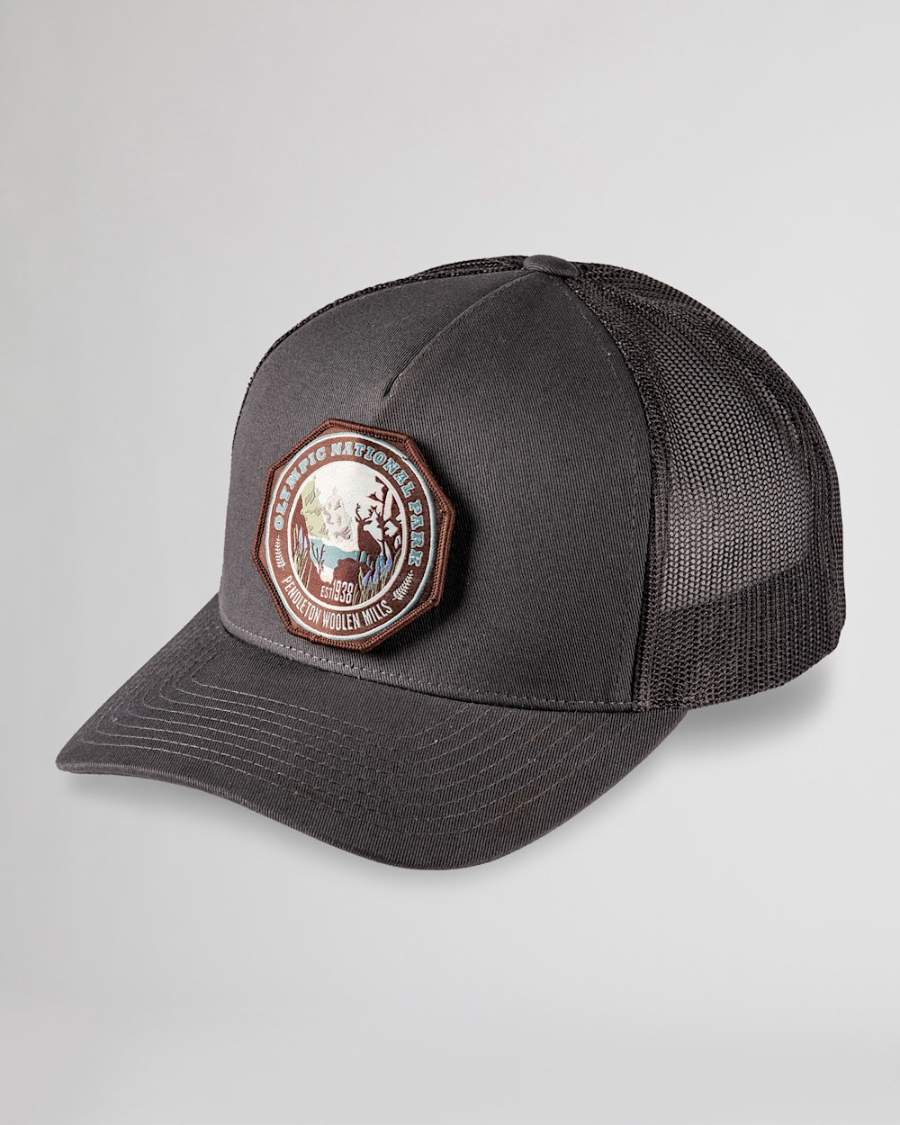NATIONAL PARK TRUCKER HAT IN CHARCOAL OLYMPIC image number 1