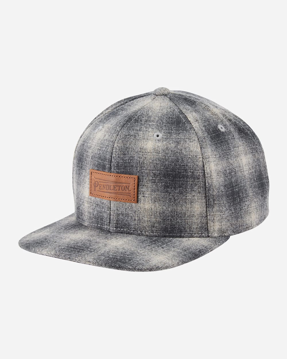 PENDLETON LOGO FLAT BRIM HAT IN TAN MIX/GREY OMBRE image number 1