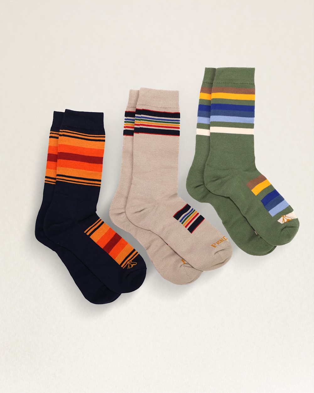 3-PACK NATIONAL PARK SOCKS GIFT BOX IN YELLOWSTONE TAUPE/ROCKY MTN/GRAND CANYON image number 1