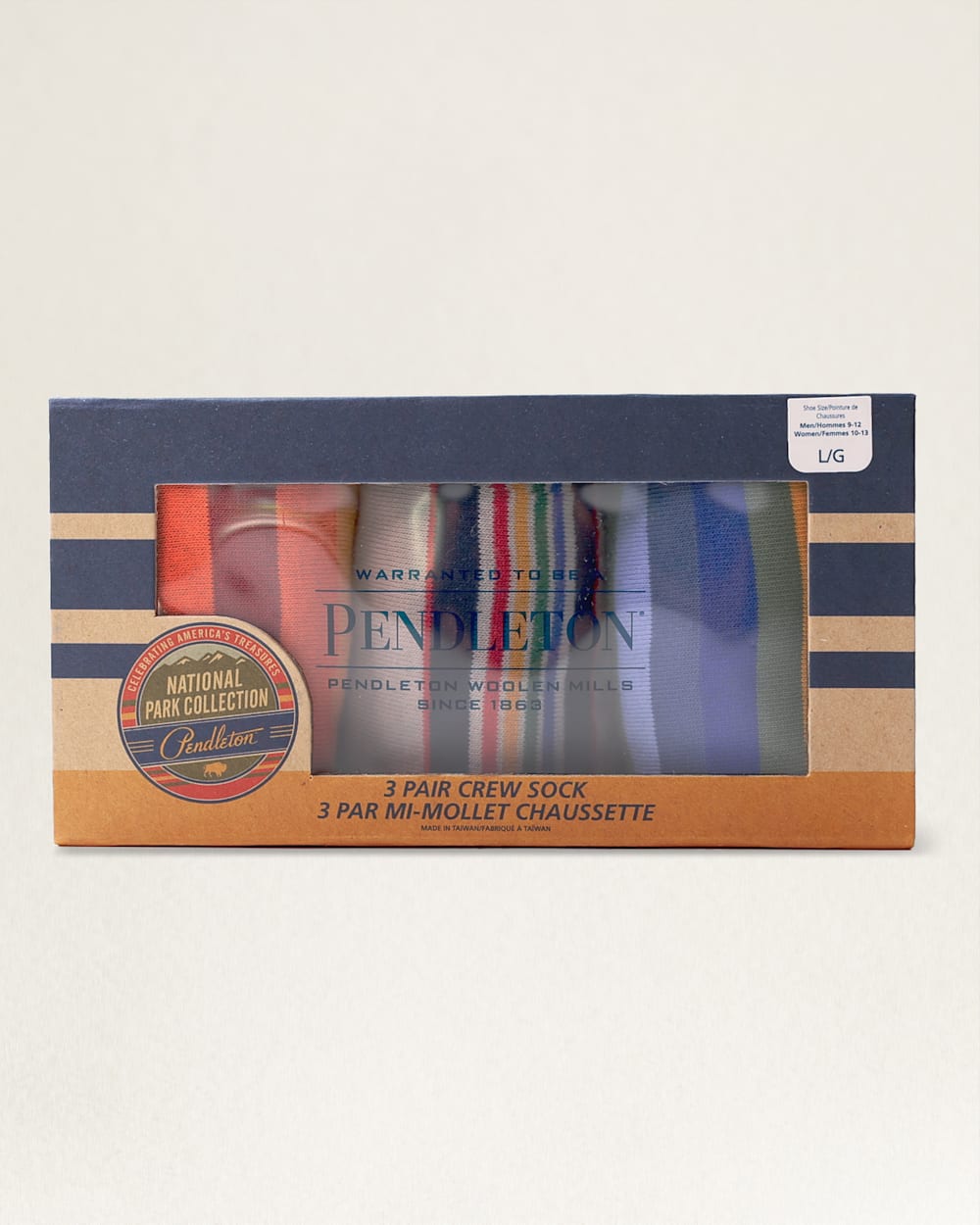 Browse & Shop 3-Pack National Park Socks Gift Box | Pendleton