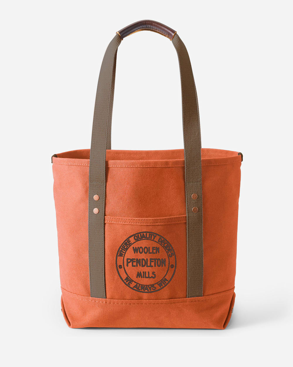 CANVAS TOTE IN TERRA COTTA image number 1