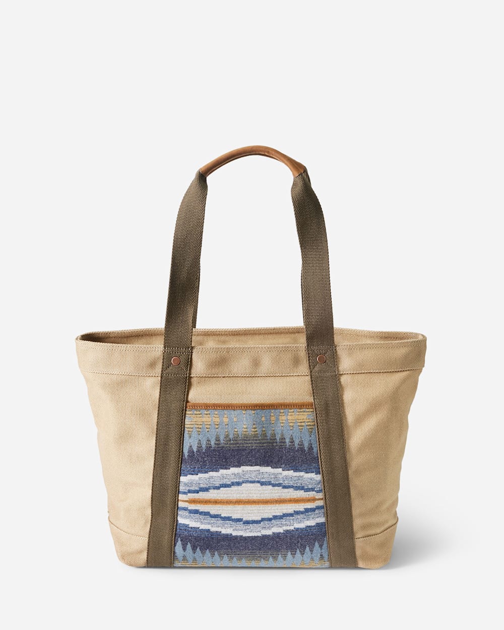 ALTERNATE VIEW OF CRESCENT BAY TOTE IN INDIGO image number 2