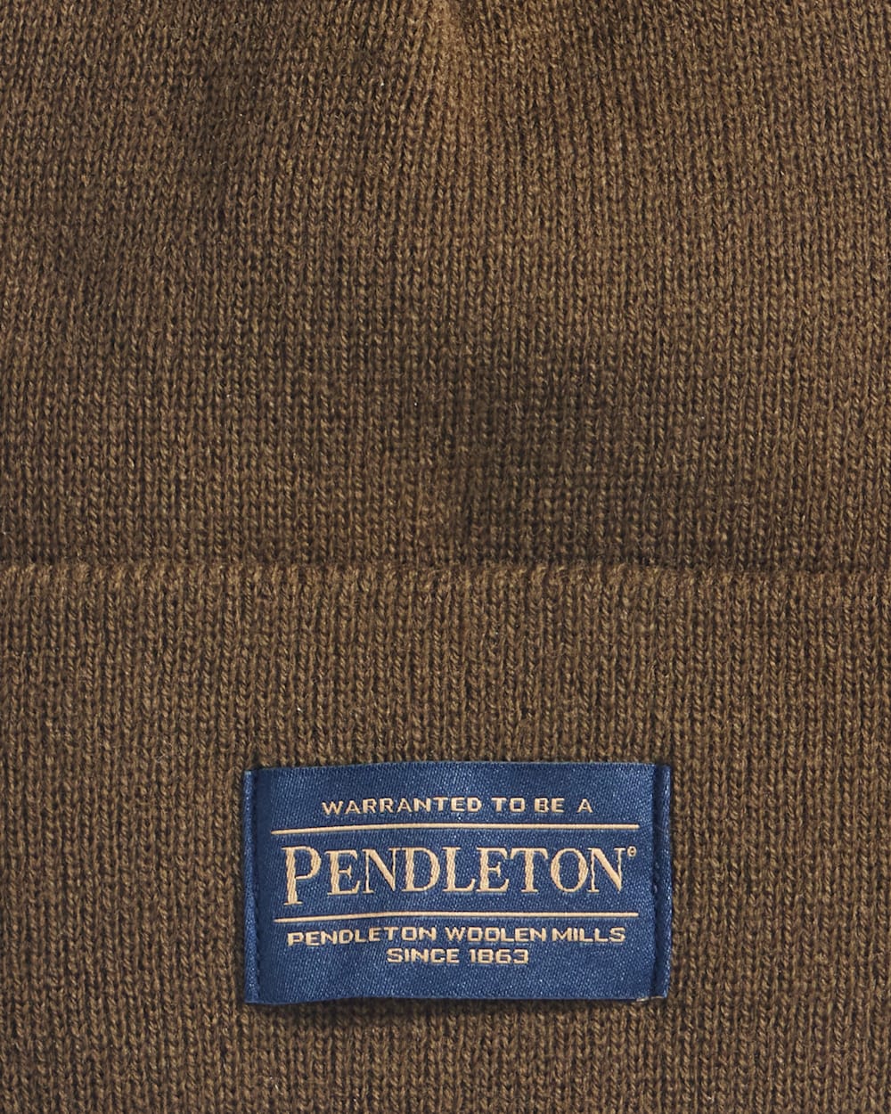 ALTERNATE VIEW OF PENDLETON BEANIE IN OLIVE image number 2