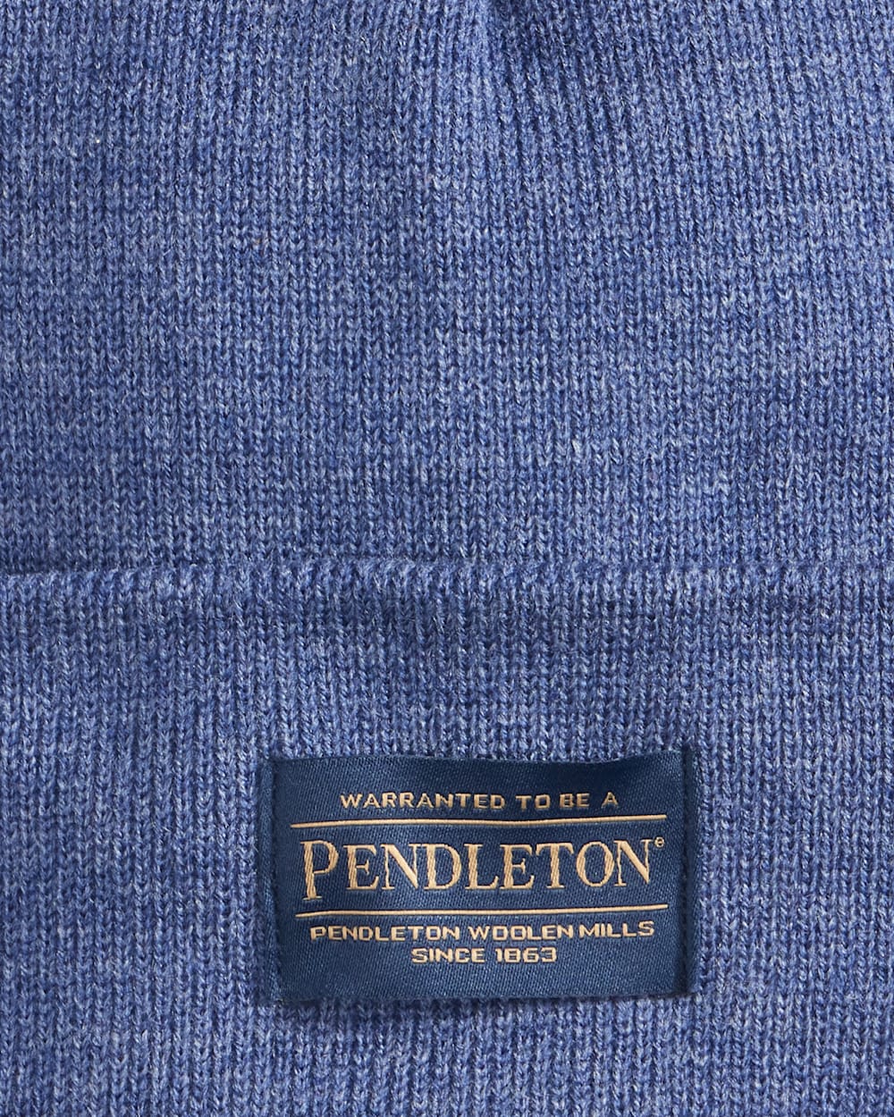 ALTERNATE VIEW OF PENDLETON BEANIE IN DENIM HEATHER image number 2