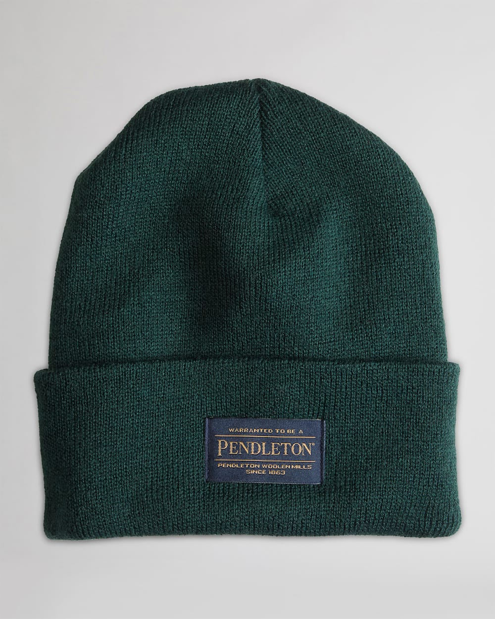 PENDLETON BEANIE IN HUNTER GREEN image number 1