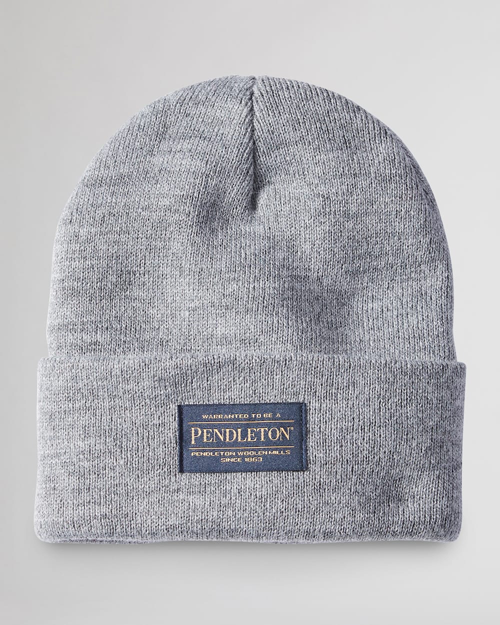 PENDLETON BEANIE IN LIGHT HEATHER GREY image number 1