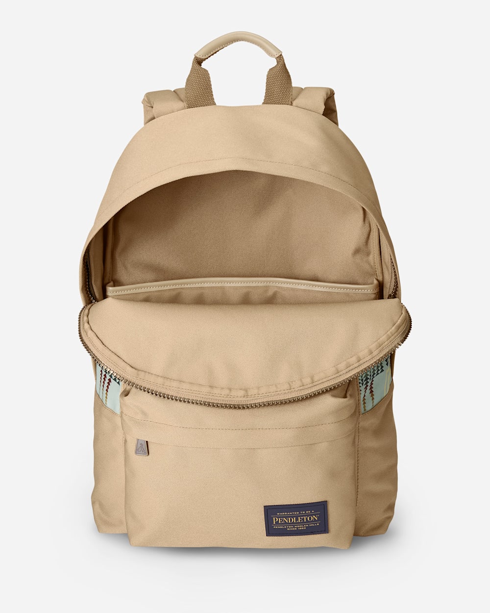 ALTERNATE VIEW OF HARDING CANOPY CANVAS BACKPACK IN AQUA image number 3