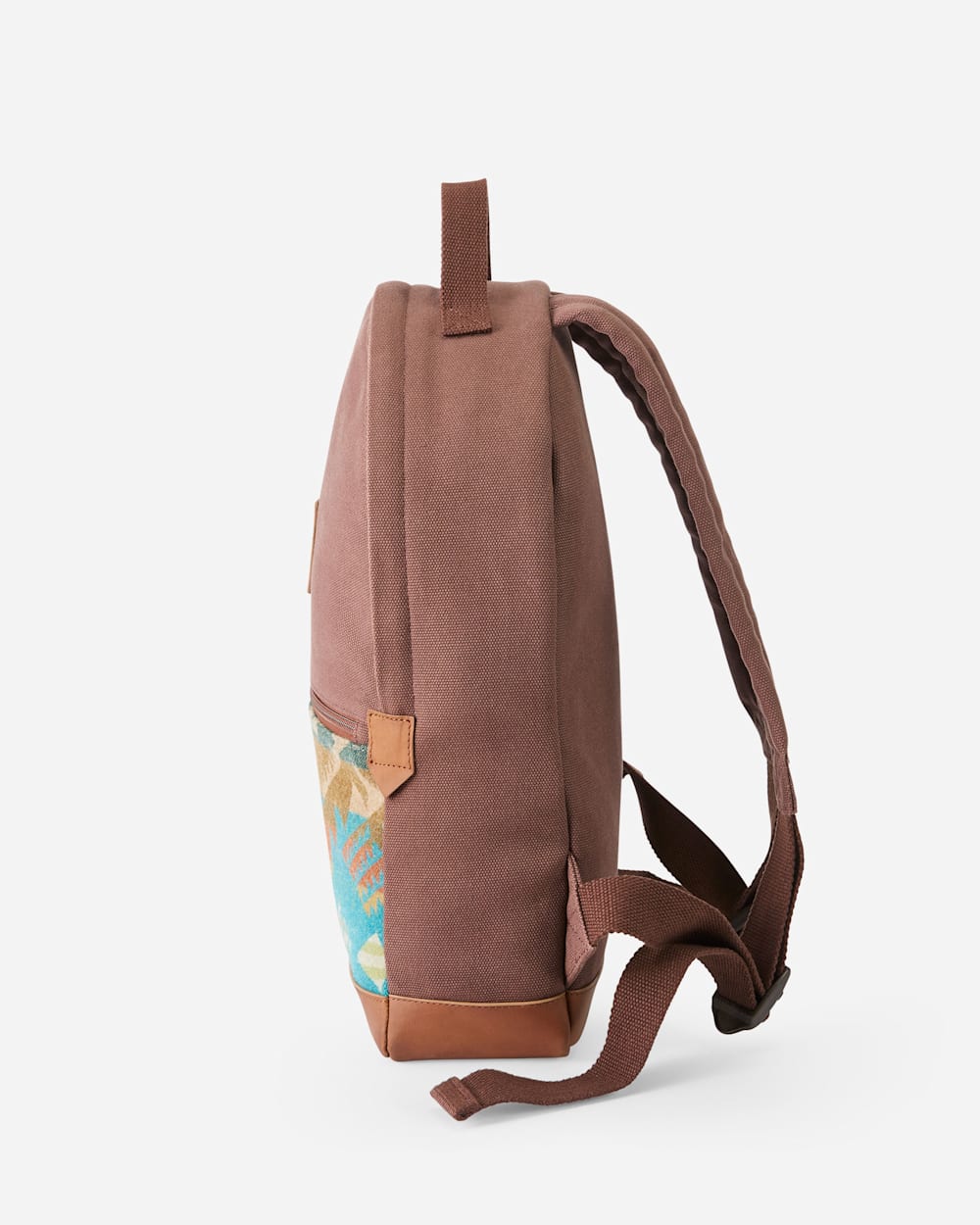 ALTERNATE VIEW OF JOURNEY WEST CANVAS BACKPACK IN TURQUOISE image number 2