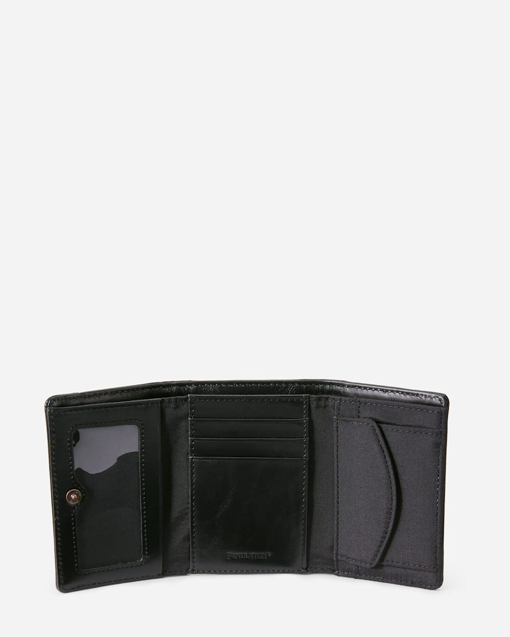 ALTERNATE VIEW OF SONORA TRIFOLD WALLET IN BLACK image number 2