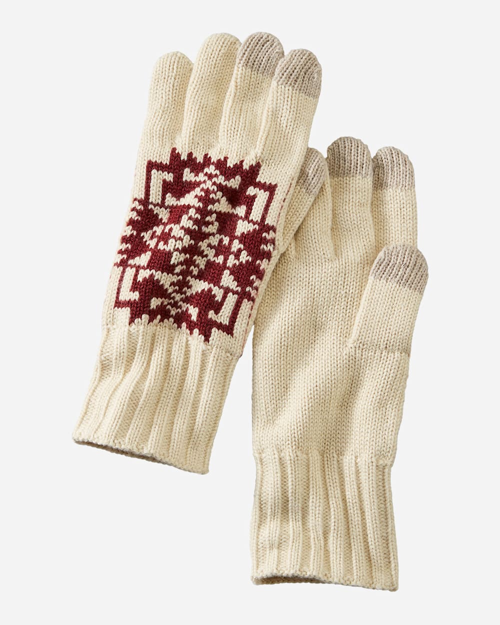 KNIT GLOVES IN CHIEF JOSEPH IVORY image number 1