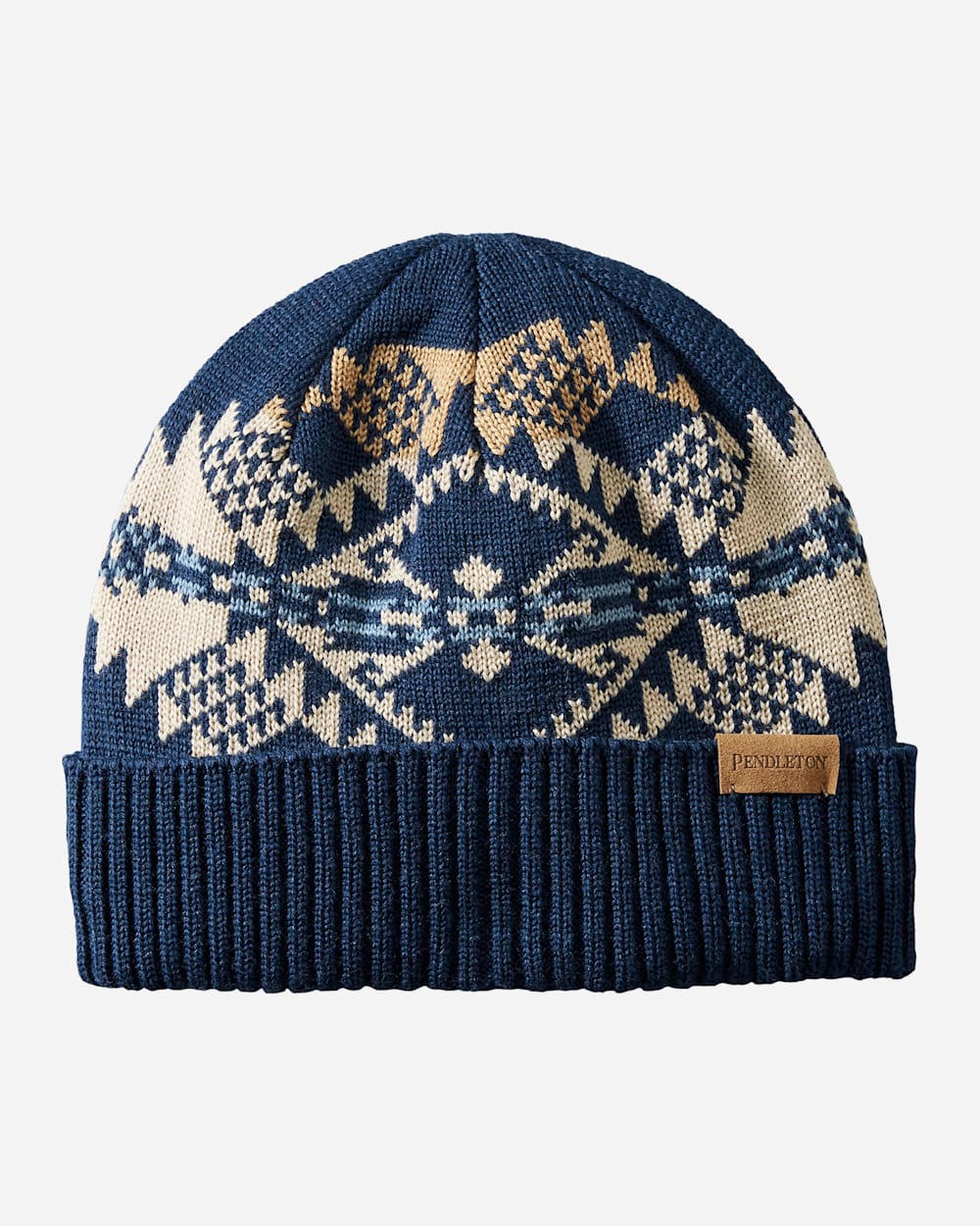 KNIT HAT IN JOURNEY WEST NAVY image number 1