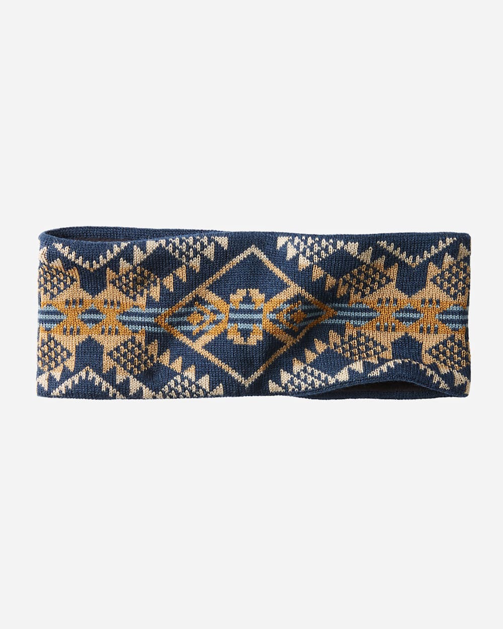 FLEECE LINED HEADBAND IN JOURNEY WEST NAVY image number 1