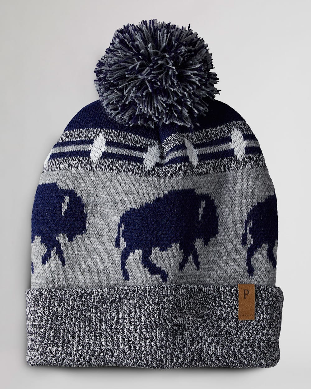 RETRO BEANIE IN NAVY BUFFALO image number 1