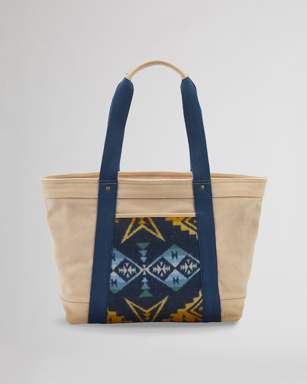 PINTO MOUNTAINS TOTE IN NAVY/TAN MULTI image number 1