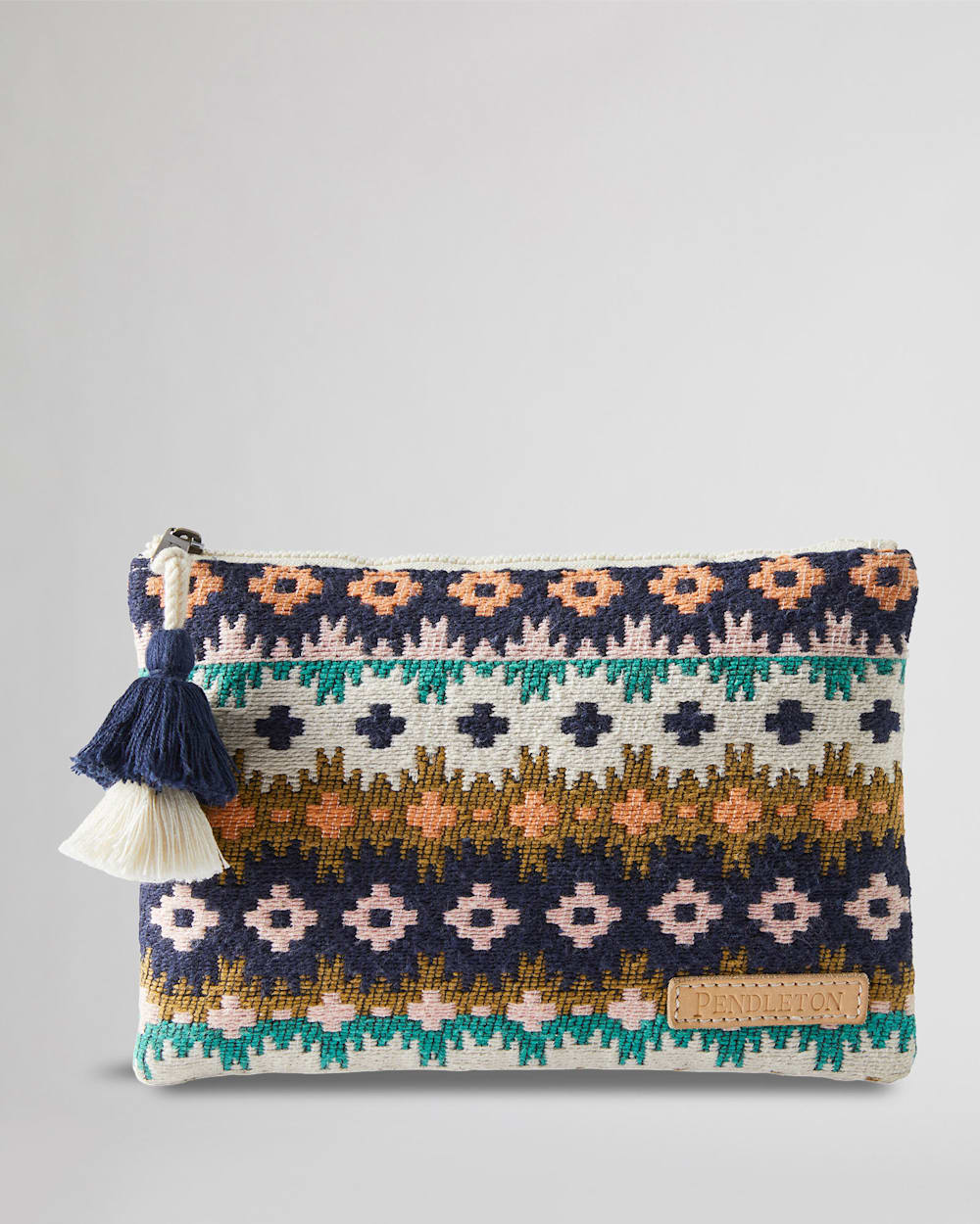 ECHO CLIFFS ZIP POUCH IN WHITE MULTI image number 1